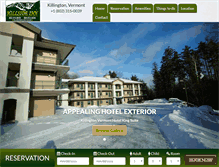 Tablet Screenshot of hillsideinnkillington.com
